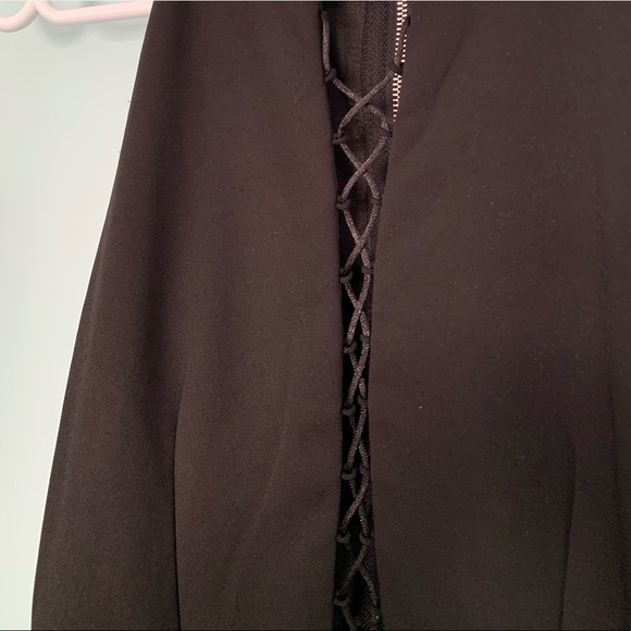 Little Black Lace Up Dress - Picture 3 of 5